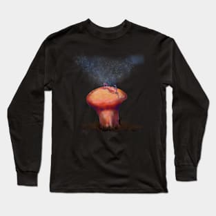 Golfing on Puffball Mushroom Long Sleeve T-Shirt